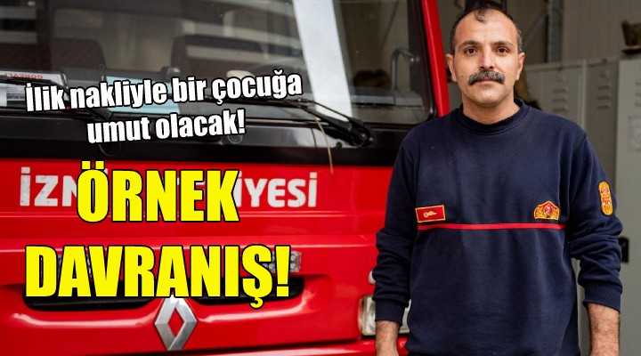 İzmirli itfaiye erinden örnek davranış!