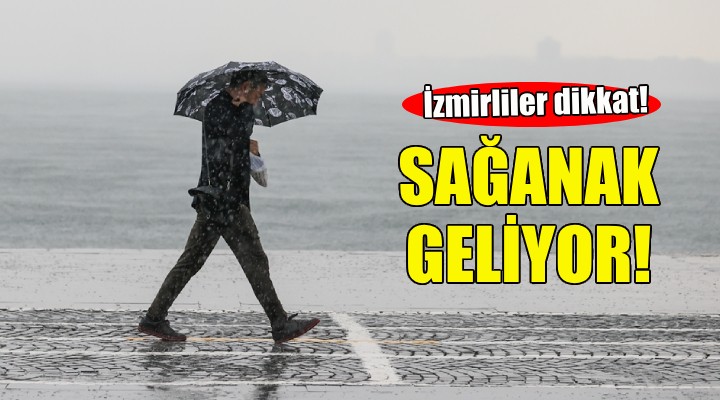 İzmirliler dikkat... Sağanak yağış geliyor!