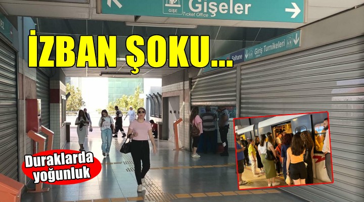 İzmirliler'e İZBAN şoku... Duraklarda yoğunluk!