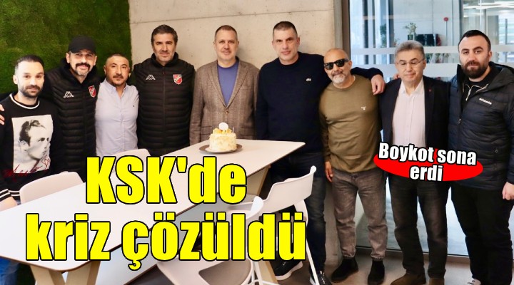 KSK'de kriz tatlıya bağlandı