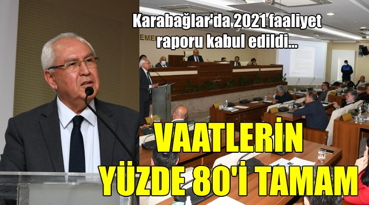 Karabağlar'da 2021 faaliyet raporu kabul edildi