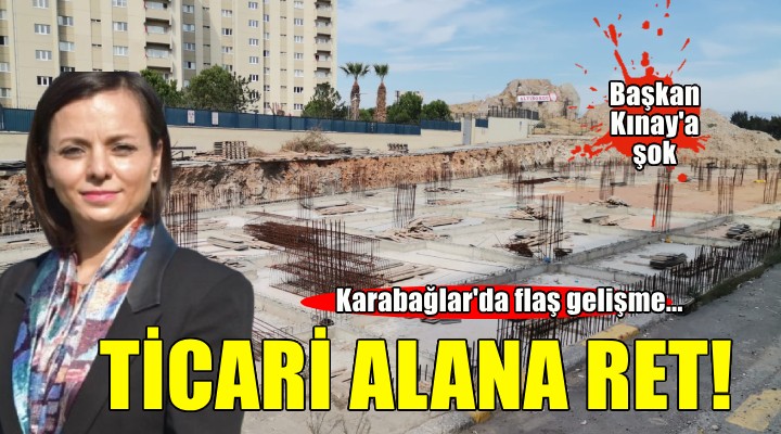 Karabağlar'da Başkan Kınay'ın ticari alan hamlesine Büyükşehir'den ret!