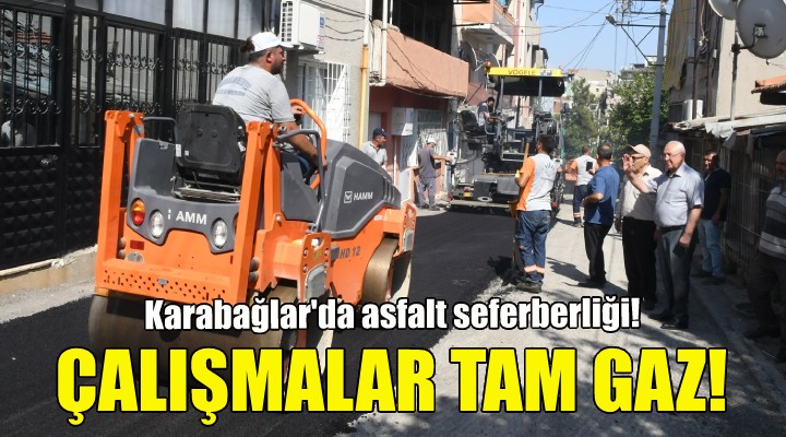 Karabağlar'da asfalt çalışmaları tam gaz!