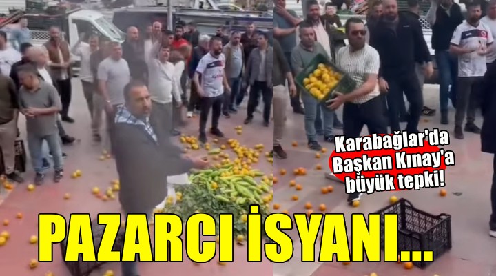 Karabağlar'da büyük isyan... Pazarcı esnafı belediyeyi bastı!