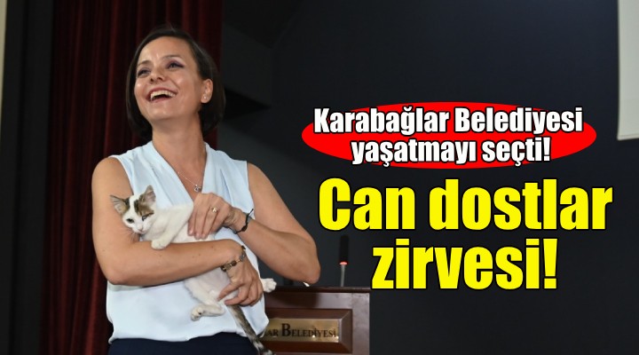 Karabağlar'da can dostlar zirvesi!