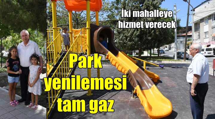 Karabağlar'da park yenileme tam gaz