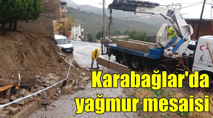 Karabağlar'da yağmur mesaisi!