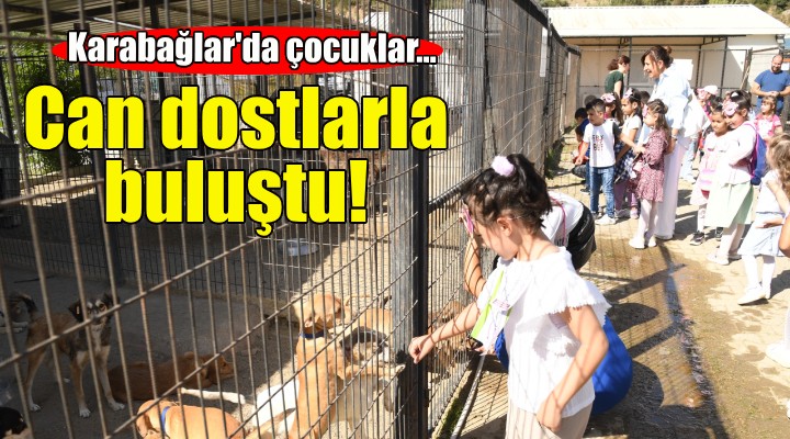 Karabağlar'da çocuklar can dostlarla buluştu!