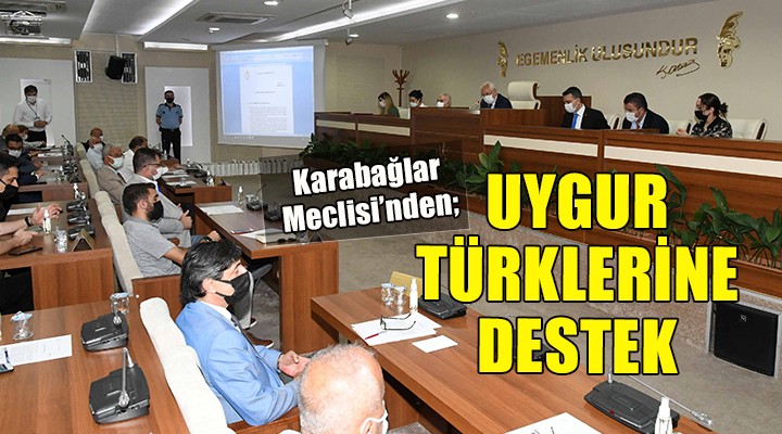 Karabağlar'dan Uygur Türklerine destek