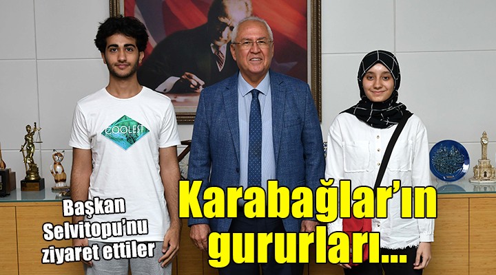 Karabağlar'ın gururları Başkan Selvitopu'nu ziyaret etti