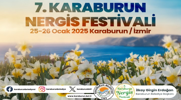 Karaburun'da Nergis Festivasi hazırlığı..