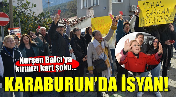 Karaburun'da Nurşen Balcı'ya protesto...