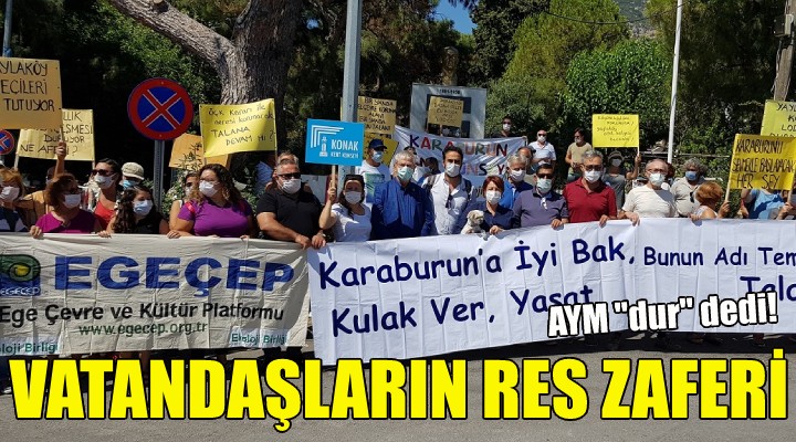 Karaburun'da vatandaşların RES zaferi!