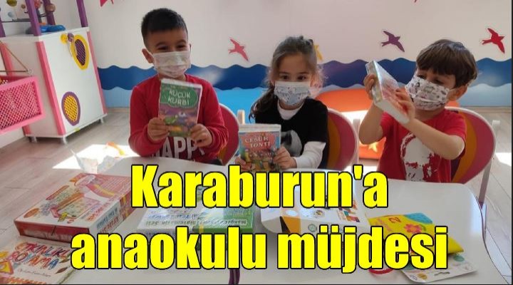 Karaburun'daki minikler için anaokulu müjdesi