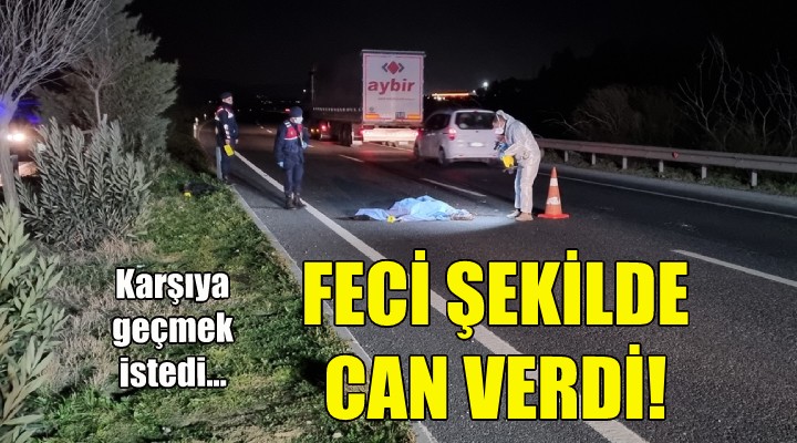 Karşıya geçmek isterken can verdi!