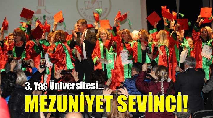 Karşıyaka Belediyesi 3. Yaş Üniversitesi'nde mezuniyet sevinci!