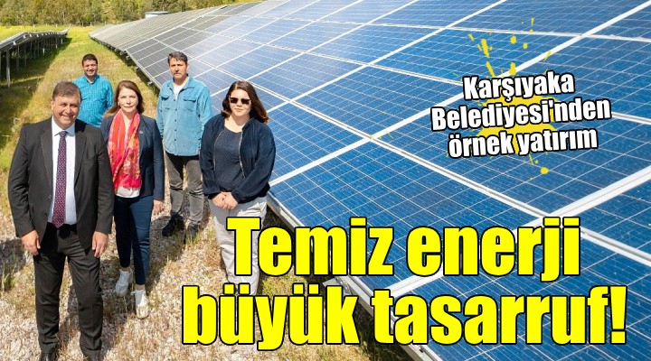 Karşıyaka Belediyesi Güneş Enerji Santrali 8  ayda 4 milyon 500 bin TL'lik elektrik üretti