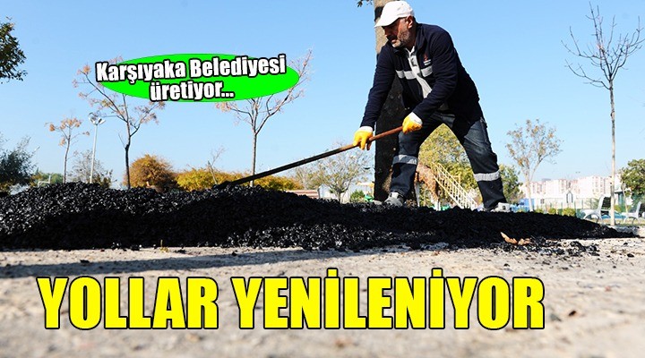 Karşıyaka Belediyesi üretiyor, sokaklar yenileniyor