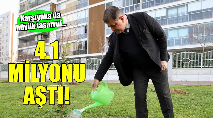 Karşıyaka Belediyesi'nde su tasarrufu 4,1 milyon lirayı aştı
