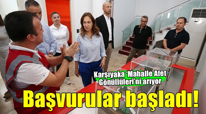 Karşıyaka ‘Mahalle Afet Gönüllüleri'ni arıyor!