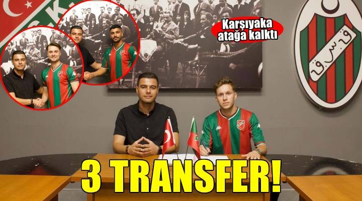 Karşıyaka'da 3 transfer tamam