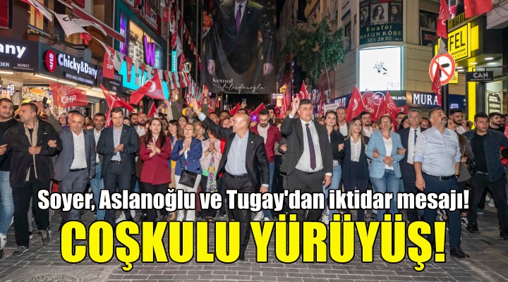 Karşıyaka'da binlerce kişi iktidar sloganlarıyla yürüdü!