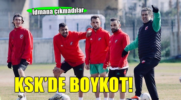 Karşıyaka'da idman boykotu...