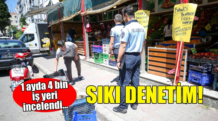 Karşıyaka'da sıkı denetim... 1 ayda 4 bin iş yeri incelendi!