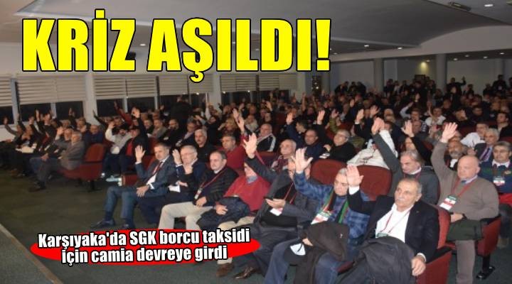 Karşıyaka'da taksit krizi aşıldı