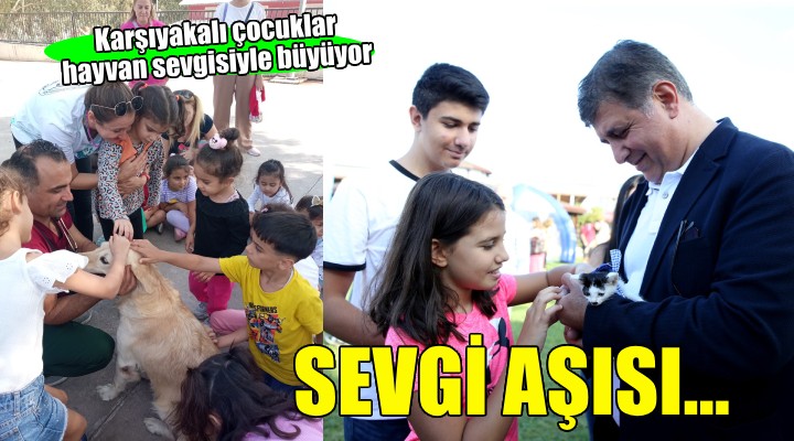 Karşıyakalı çocuklar hayvan sevgisiyle büyüyor