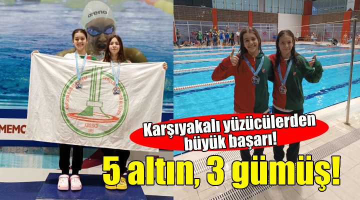 Karşıyakalı yüzücülerden 5 altın, 3 gümüş madalya!