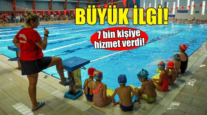 Karşıyaka’nın yarı olimpik havuzu 7 bin kişiye hizmet verdi!