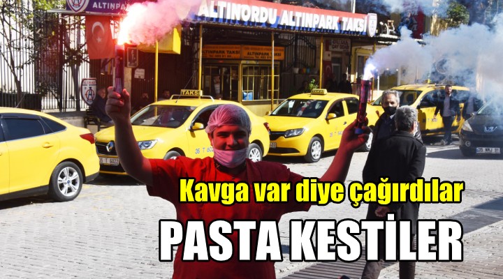 Kavga var diye çağırdılar, pasta kestiler