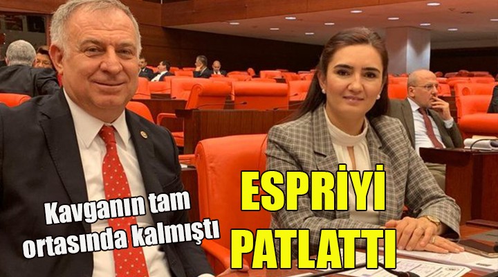 Kavganın ortasında kalan kadın vekil espriyi patlattı!