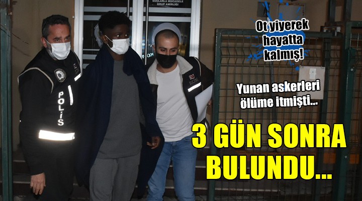 Kayıp göçmen 3 gün sonra bulundu