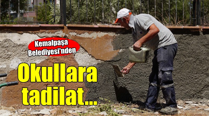 Kemalpaşa Belediyesi'nden okullara tadilat...