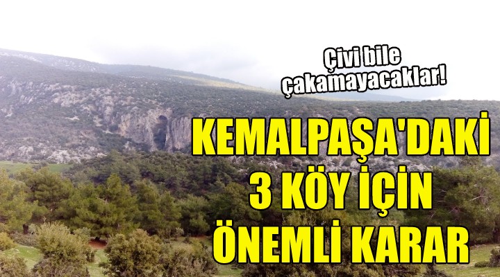 Kemalpaşa'daki 3 köy için önemli karar!