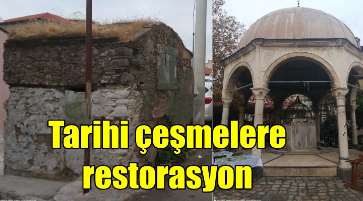 Kemeraltı'ndaki tarihi çeşmelere restorasyon!