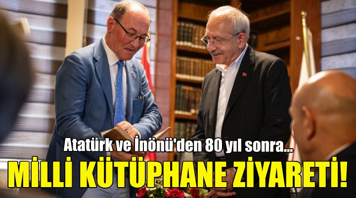 Kılıçdaroğlu İzmir Milli Kütüphanesi'nde!