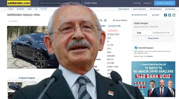 Kılıçdaroğlu, Sahibinden'e reklam verdi!