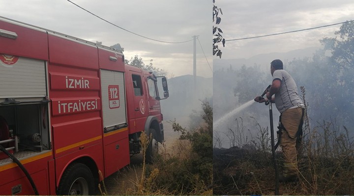 Kiraz'daki yangına hızlı müdahale