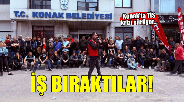 Konak Belediyesi işçilerinden toplu iş sözleşmesi eylemi