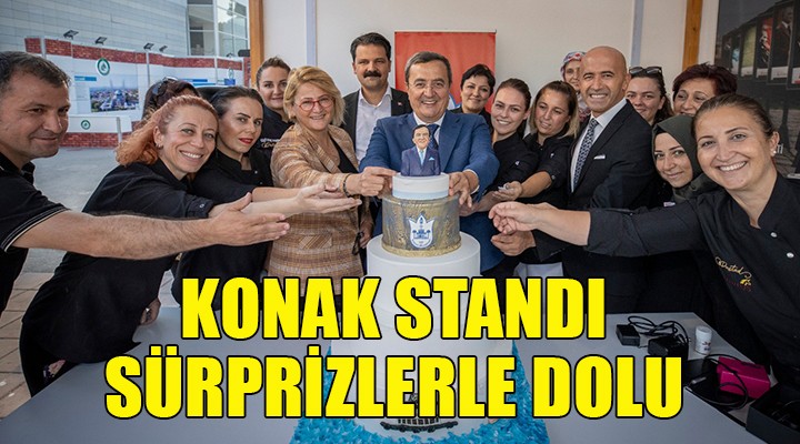 Konak Belediyesi standı sürprizlerle dolu