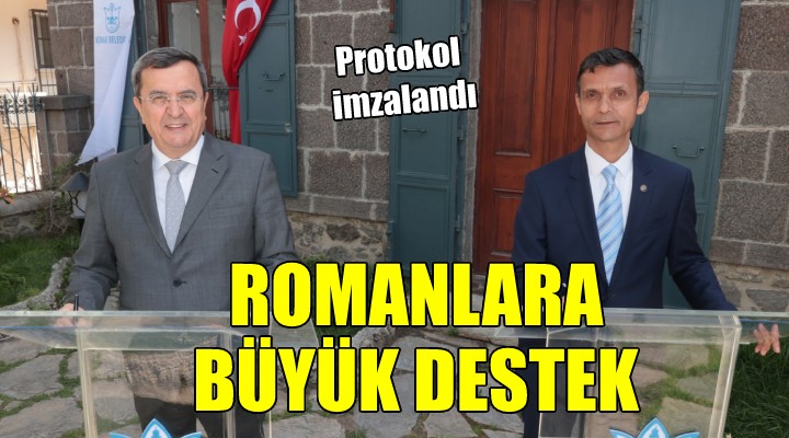 Konak'ta Romanlara büyük destek