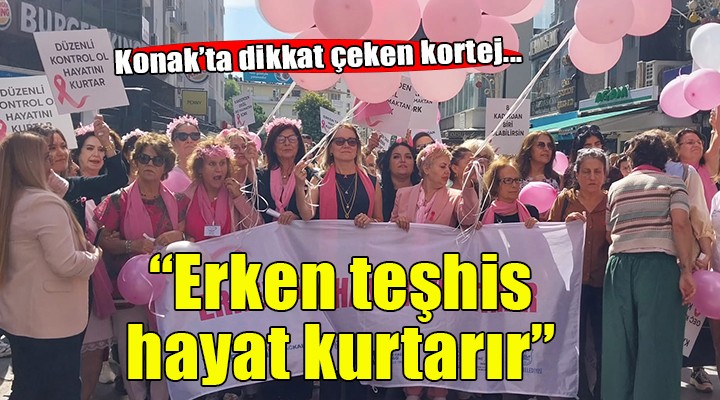 Konak'ta meme kanseri farkındalığı...