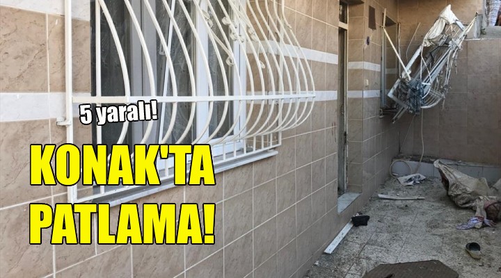 Konak'ta patlama: 5 yaralı!