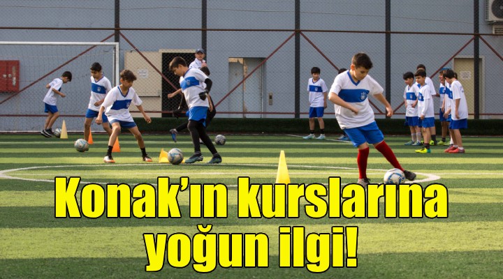 Konak'ın spor kurslarına yoğun ilgi!