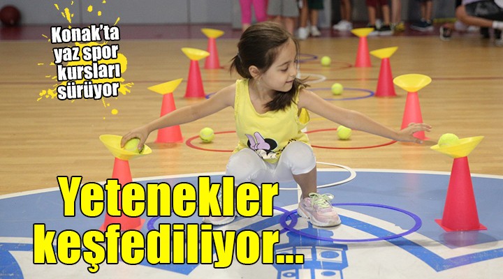 Konaklı çocuklar spor okullarında yeteneklerini keşfediyor