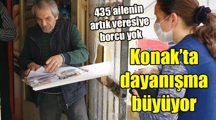 Konak'ta 430 vatandaşın artık bakkala borcu yok