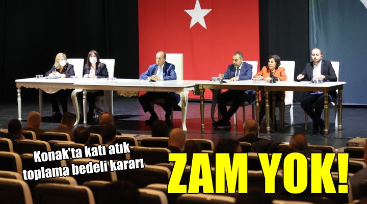 Konak'ta katı atık toplama bedeline zam yok